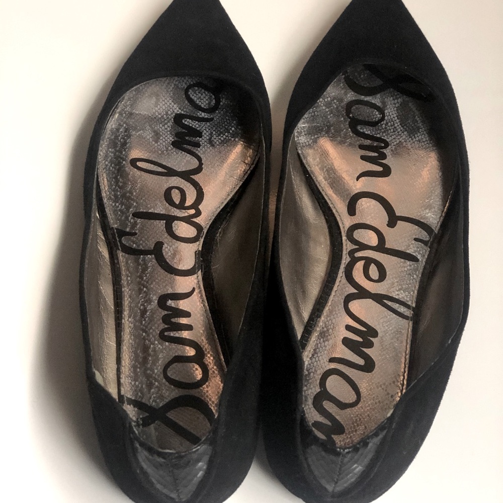 Sam Edelman Rae Black Suede Flats